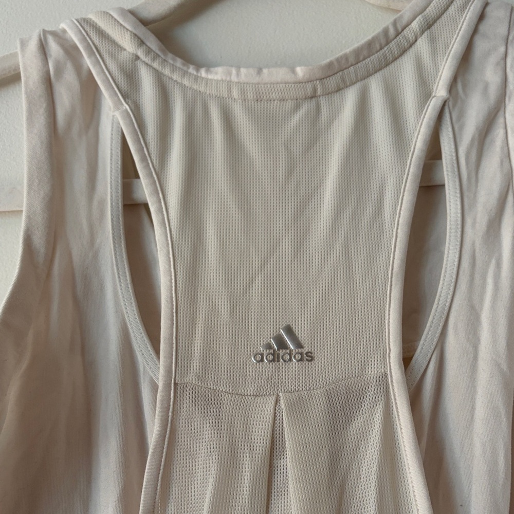 adidas Roland Garros white athletic tennis tank top - Picture 2 of 7